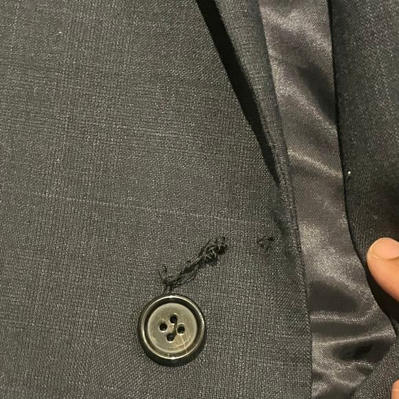 Lauren Ralph Lauren 48 XL Blue Button Blazer Wool Navy Blue Sport‎ Coat Jacket - Picture 8 of 9